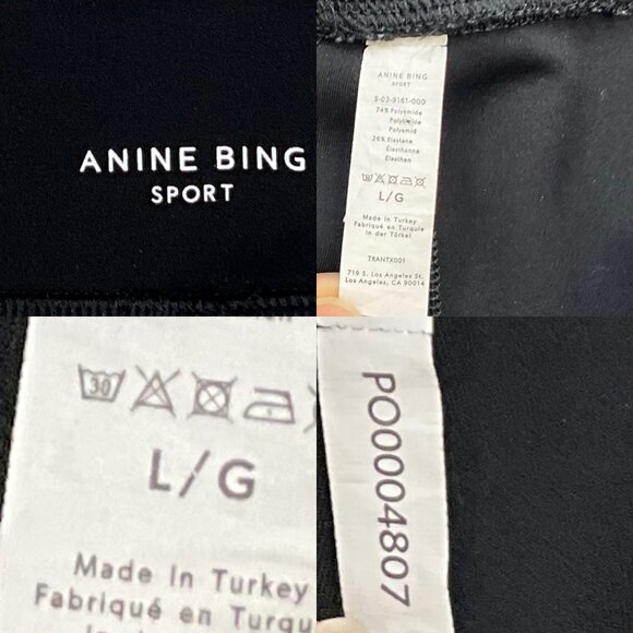 Anine Bing Sport Rhea Legging Stirrup Pants L Black - Picture 4 of 12